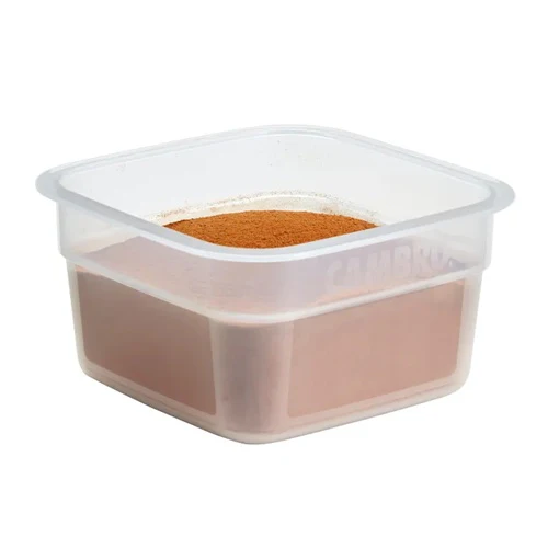 Cambro HFSFSPROPP190 CamSquare FreshPro Food Container, 1/2 qt., Translucent - Image 2
