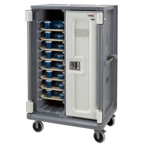 Cambro MDC1520T20 Meal Delivery Cart, Tall Profile, 20 Trays, Granite Gray - Image 3