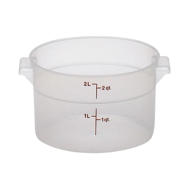 Cambro RFS2PP190 Round Storage Container, Translucent, 2 qt.