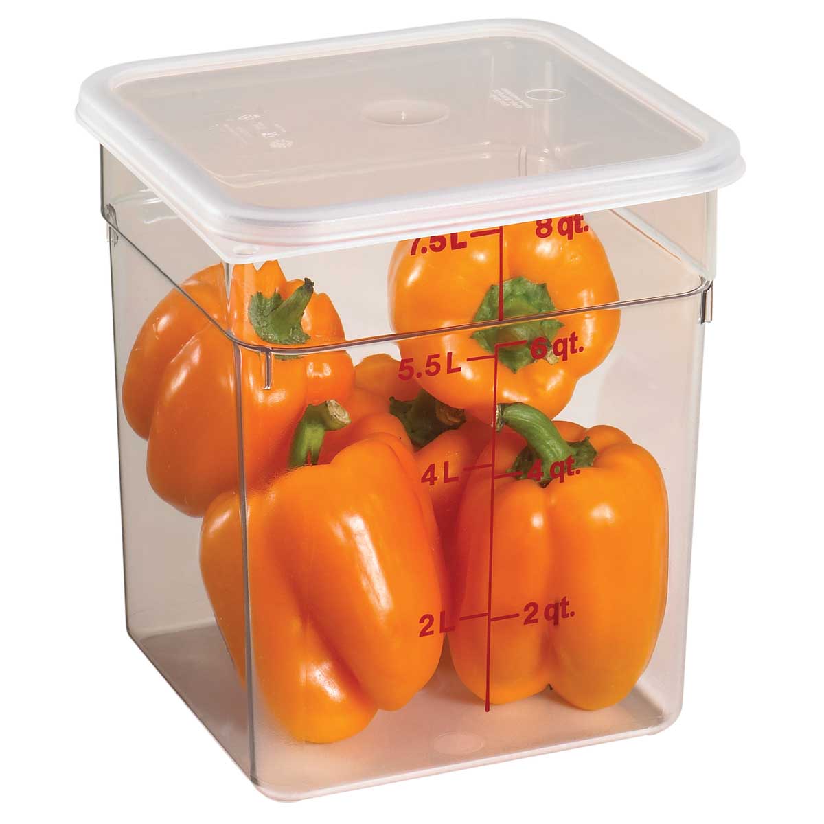 Cambro SFC6SCPP190 Camwear CamSquares Seal Cover, Translucent, 6 & 8 qt. - Image 5