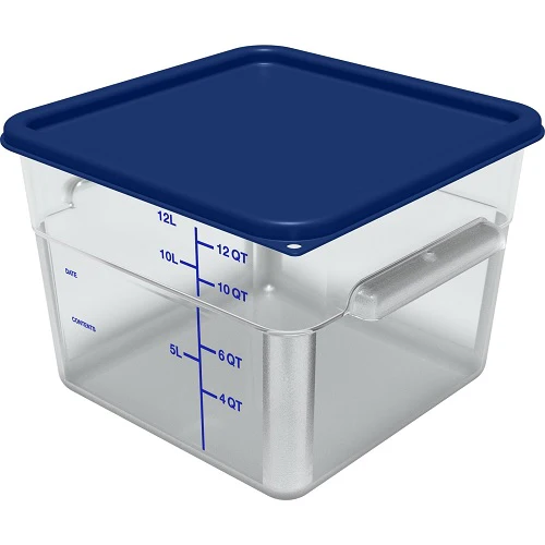 Carlisle 1197260 Squares Container Lid for 12, 18 or 22 qt. Containers, Blue - Image 2