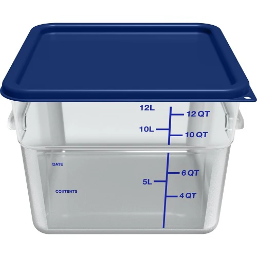 Carlisle 1197260 Squares Container Lid for 12, 18 or 22 qt. Containers, Blue - Image 3