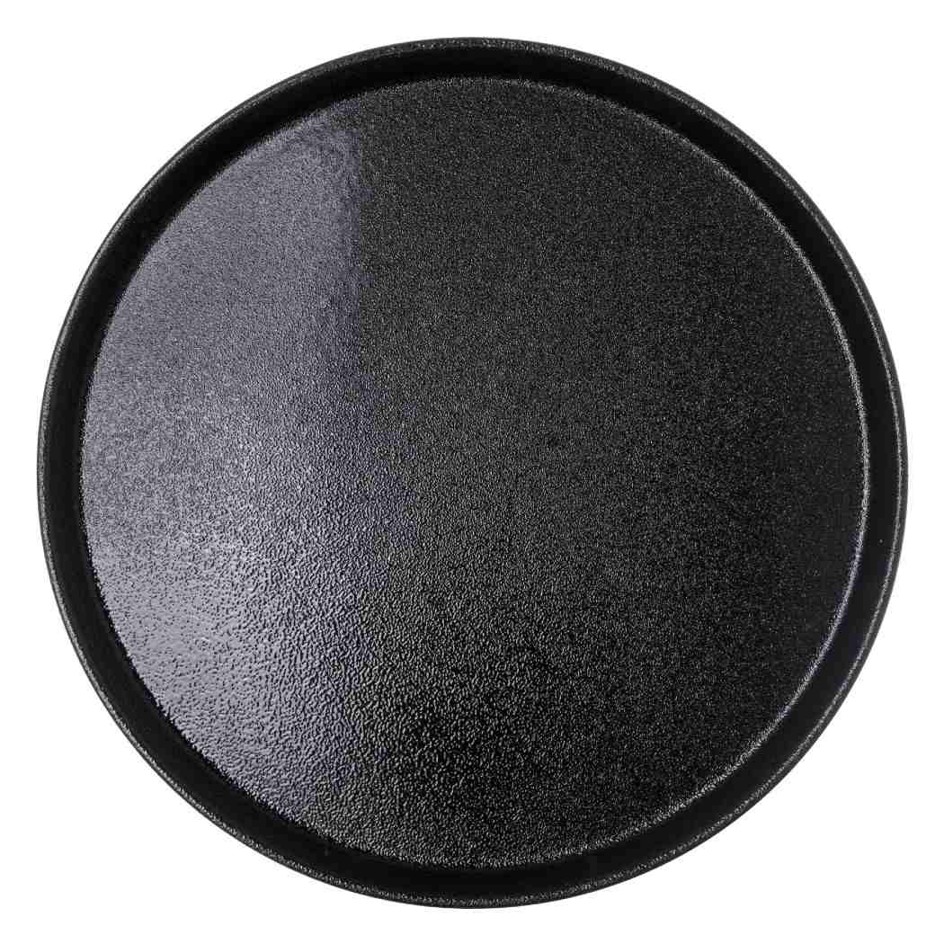 Carlisle 1600GR2TRI004 Griptite 2 Round Tray, Black, 16" - Image 2