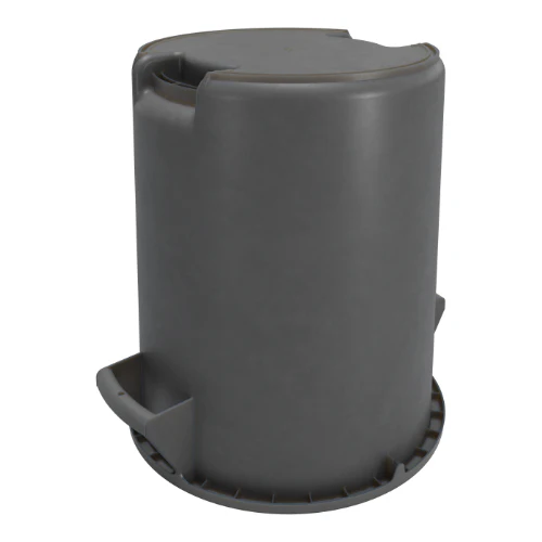 Carlisle 84101023 Bronco Round Waste Bin / Food Container, Gray, 10 gal. - Image 3