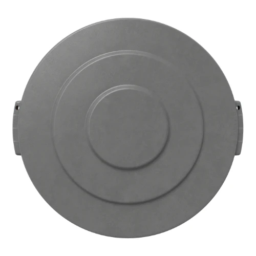 Carlisle 84101123 Bronco Round Waste Trash Can Lid, Gray, 10 gal. - Image 3