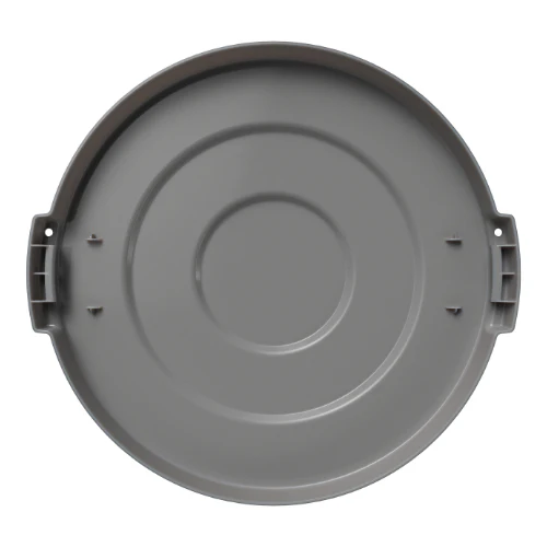 Carlisle 84101123 Bronco Round Waste Trash Can Lid, Gray, 10 gal. - Image 4