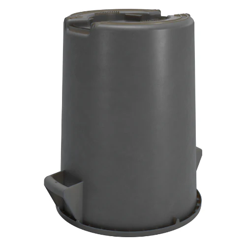 Carlisle 84102023 Bronco Round Waste Bin / Food Container, Gray, 20 gal. - Image 3