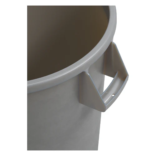 Carlisle 84102023 Bronco Round Waste Bin / Food Container, Gray, 20 gal. - Image 4