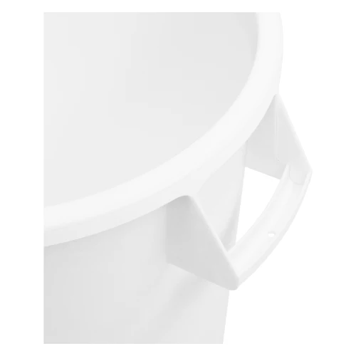 Carlisle 84103202 Bronco Round Waste Bin / Food Container, White, 32 gal. - Image 4