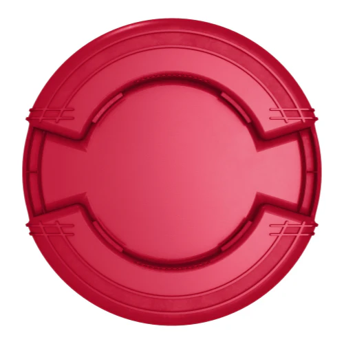 Carlisle 84103205 Bronco Round Waste Bin / Food Container, Red, 32 gal. - Image 5