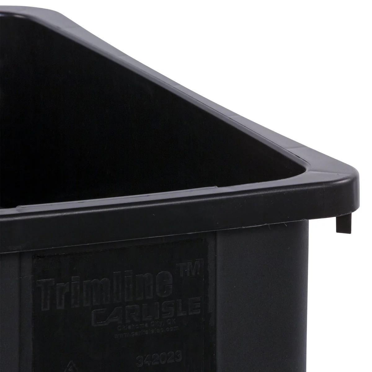 Carlisle 34202303 Trimline Waste Container Trash Can, Black, 23 gal. - Image 3