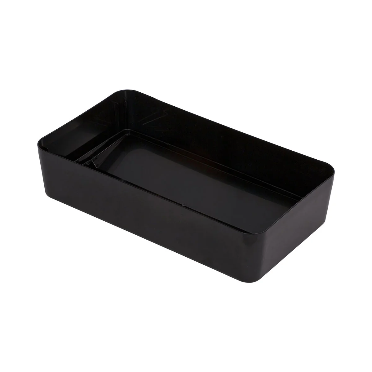 Carlisle 34202403 TrimLine Rectangle Swing Top Waste Container Trash Can Lid, Black - Image 2