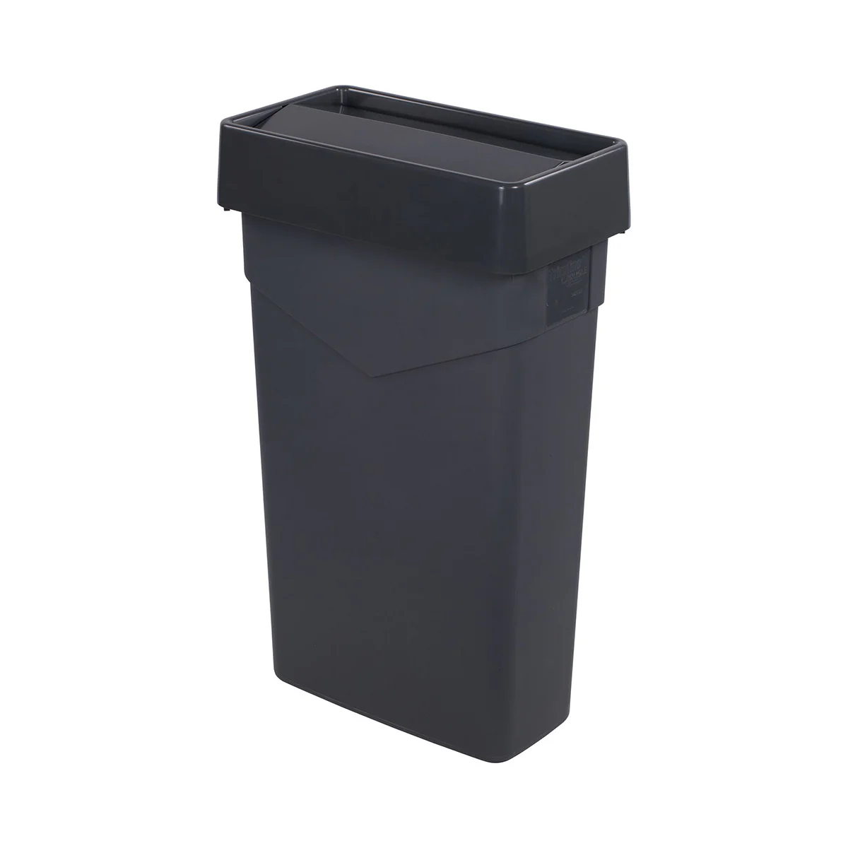 Carlisle 34202423 TrimLine Rectangle Swing Top Waste Container Trash Can Lid, Gray - Image 3
