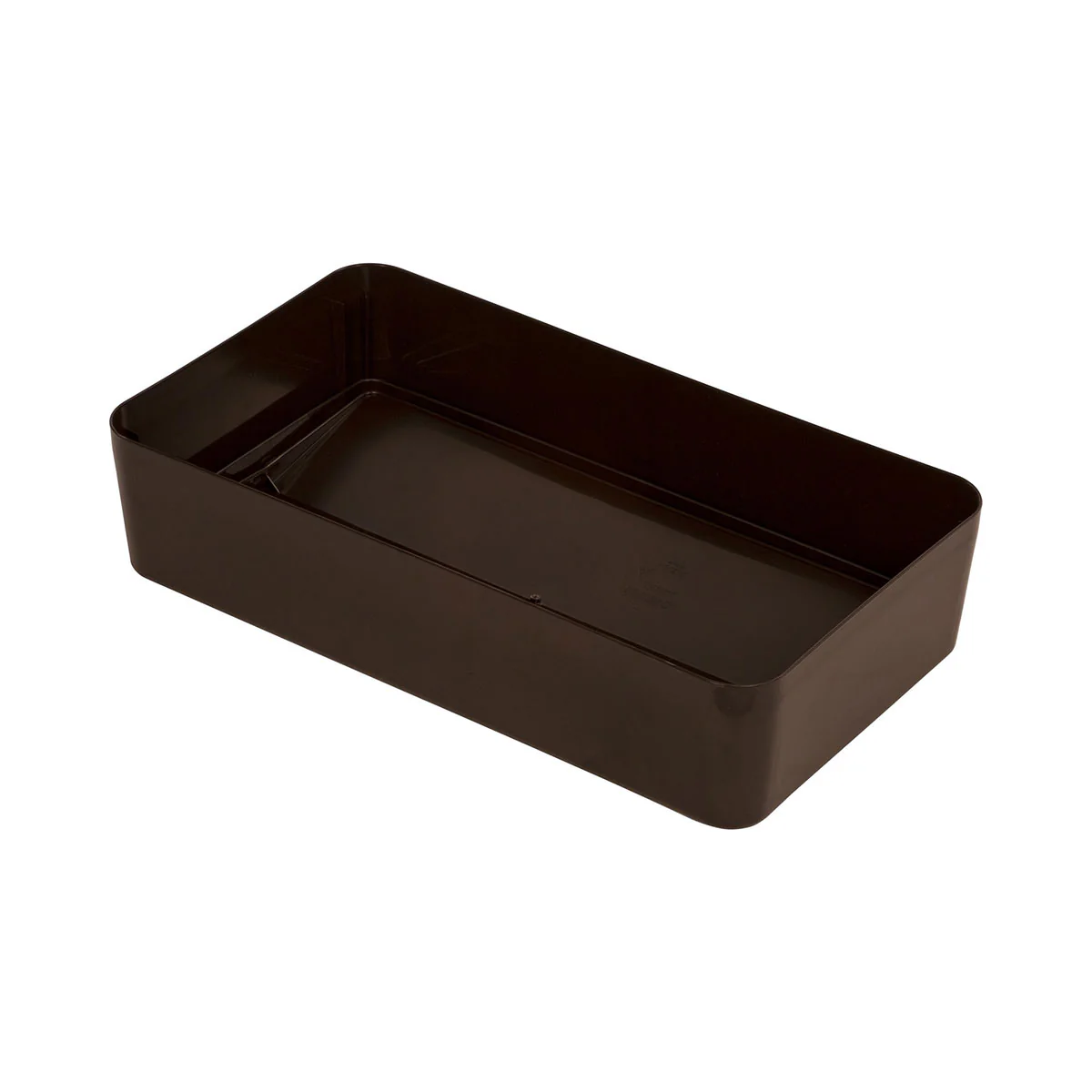 Carlisle 34202469 TrimLine Rectangle Swing Top Waste Container Trash Can Lid, Dark Brown - Image 2