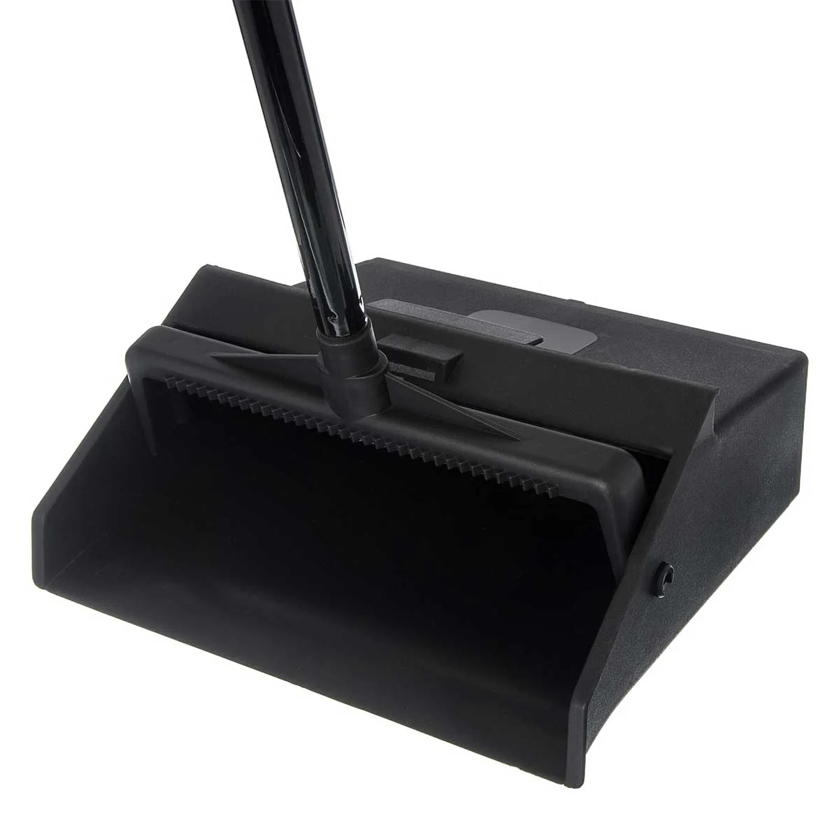 Carlisle 36141003 Duo-Pan Plastic Lobby Pan w/ Metal Handle, Black, 30" - Image 4