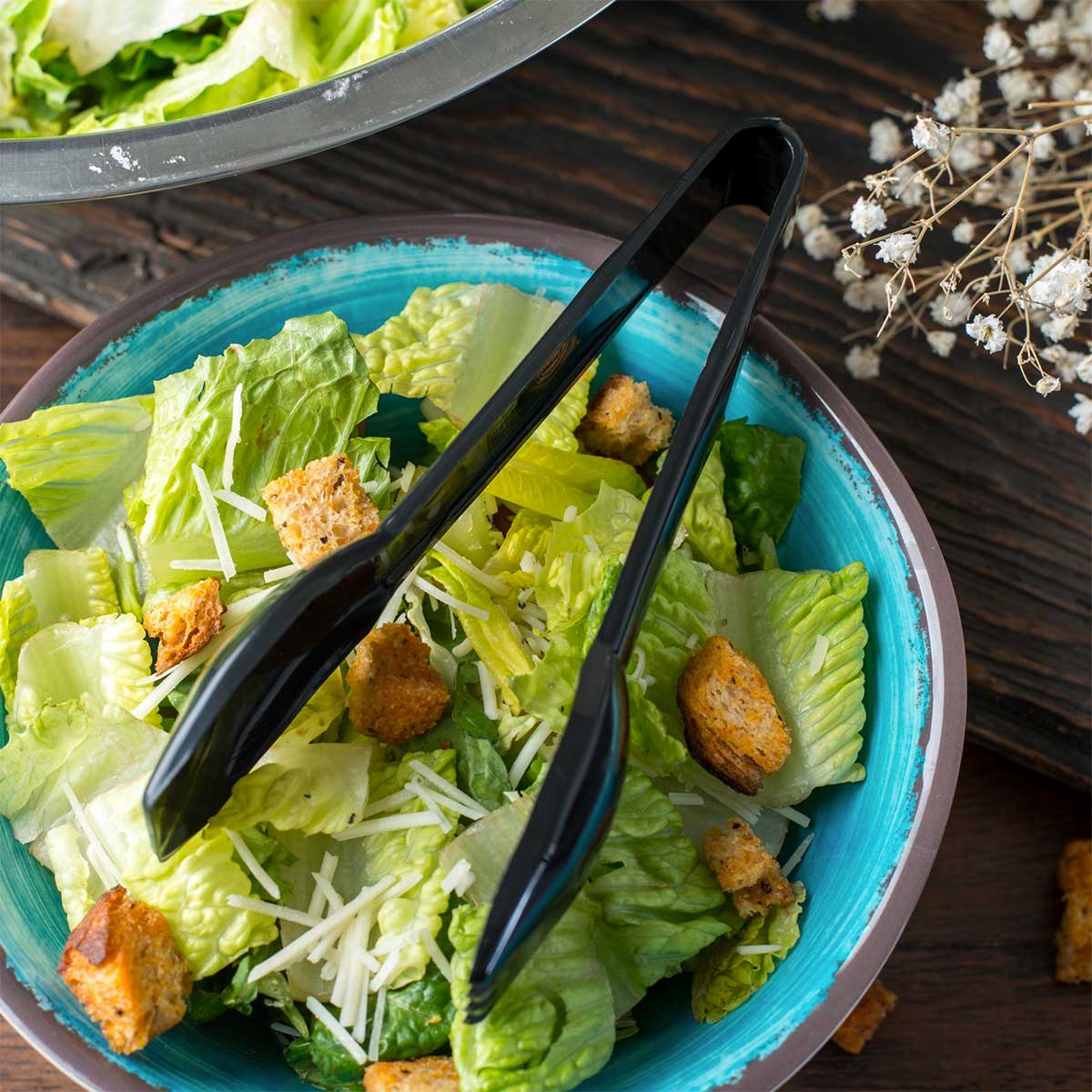 Carlisle 460603 Carly Salad Tong, Black, 6" - Image 5