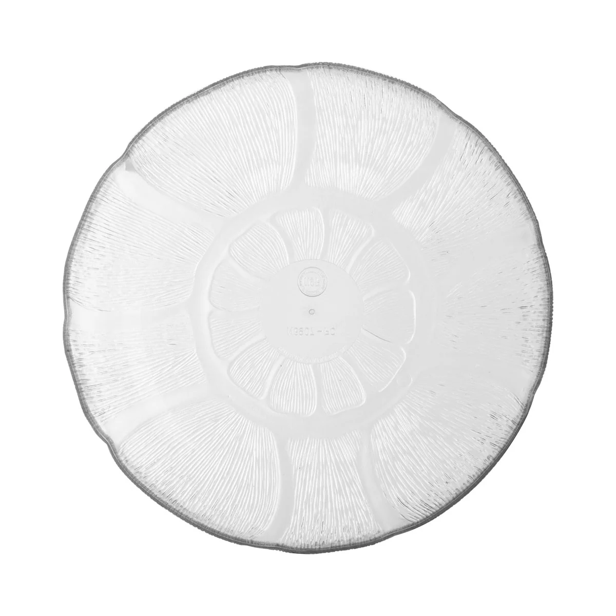 Carlisle 690707 Petal Mist Soup / Salad Plate, Clear, 23.9 oz. - Image 2
