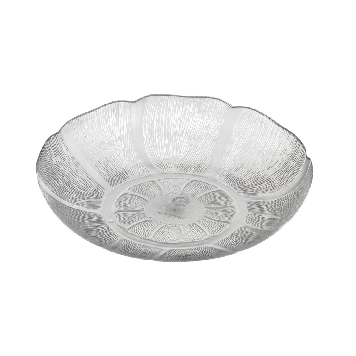 Carlisle 690707 Petal Mist Soup / Salad Plate, Clear, 23.9 oz. - Image 3