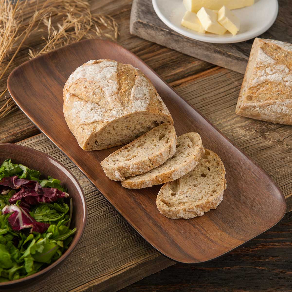 Carlisle EAG0769 Epicure Acacia Grain Rectangle Tray, 14-3/4" x 6-3/4" - Image 4