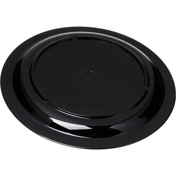 Carlisle PCD20903 Polycarbonate Narrow Rim Plate, Black, 9, Case of 48 - Image 3