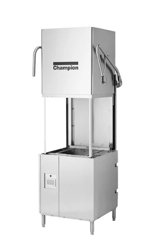 Champion DH-6000T-VHR Genesis Dishwasher, Door Type with Booster Heater, High Temp, Heat Sanitizing, High Hood, Ventless - Image 2