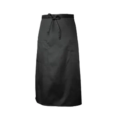 Chef Works 122A 2-Pocket Bistro Apron, Black - Image 2