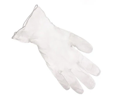 Clear Vinyl Gloves, Lightly Powdered, Small, Box of 100 - Image 2