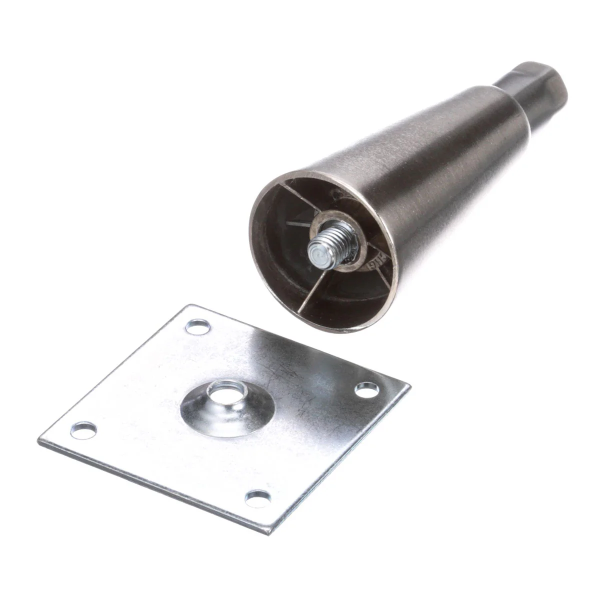 Component AE63-5002-C Nickel Plated Steel Leg, 6" - Image 2