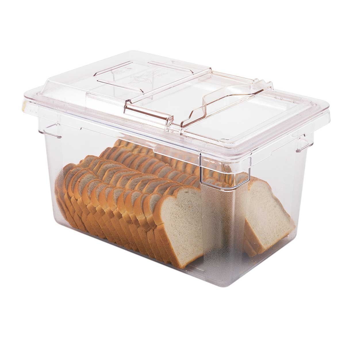 Culinary Essentials by Cambro 12189CW135 Camwear Food Box, Clear, 4.75 gal. - Image 2