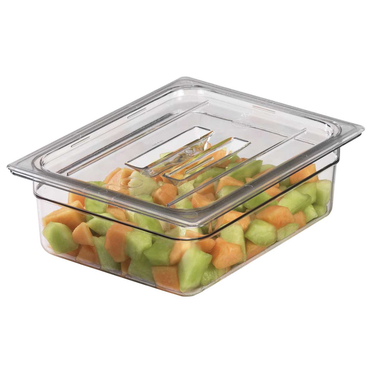Culinary Essentials by Cambro 20CWCH135 Camwear Food Pan Lid w/ Handle, Clear, 1/2 Size - Image 3