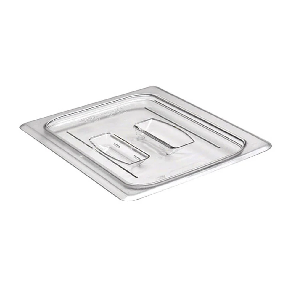 Culinary Essentials by Cambro 60CWCH135 Camwear Food Pan Lid w/ Handle, Clear, 1/6 Size - Image 2