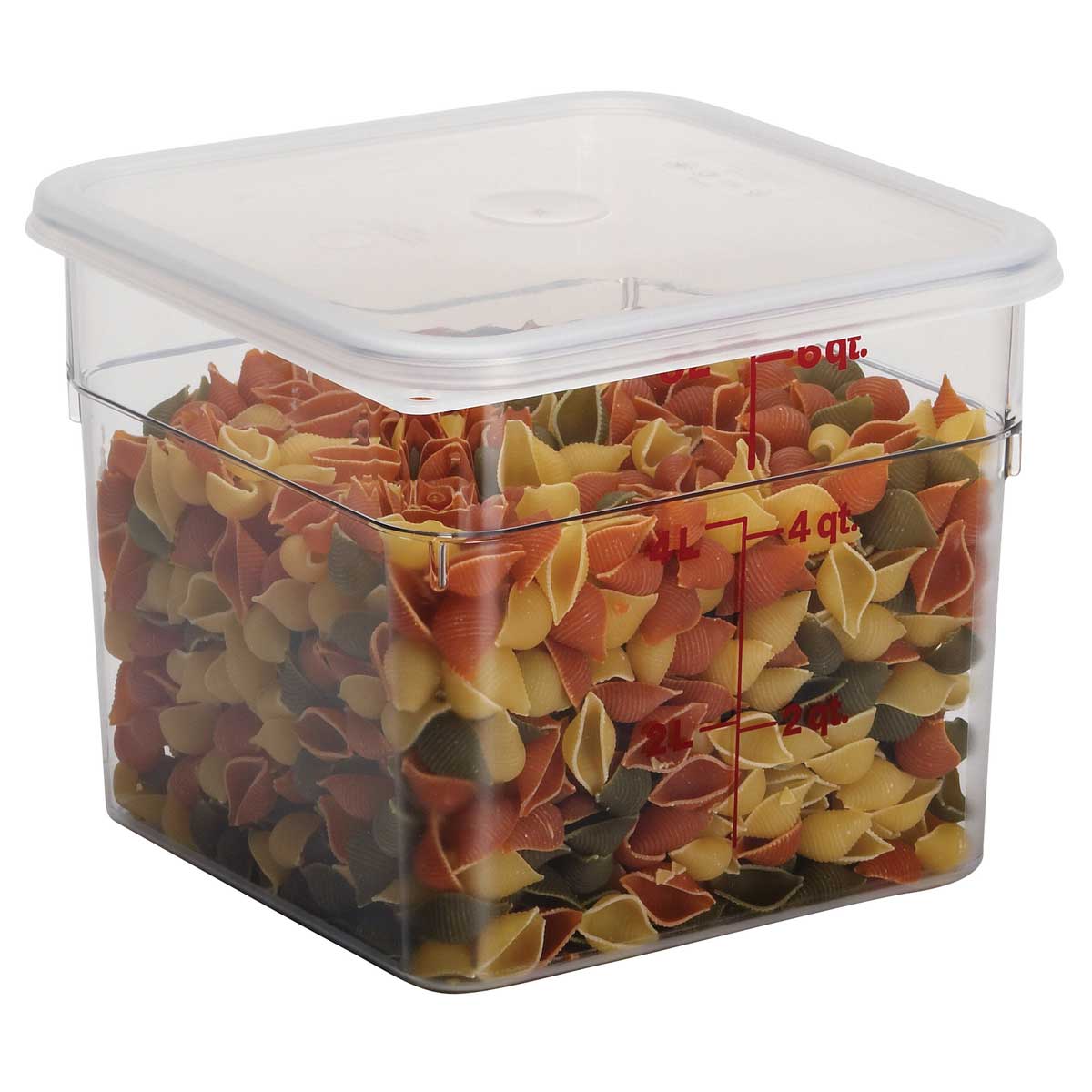 Culinary Essentials by Cambro 6SFSCW135 CamSquare Camwear Storage Container, Clear, 6 qt. - Image 2