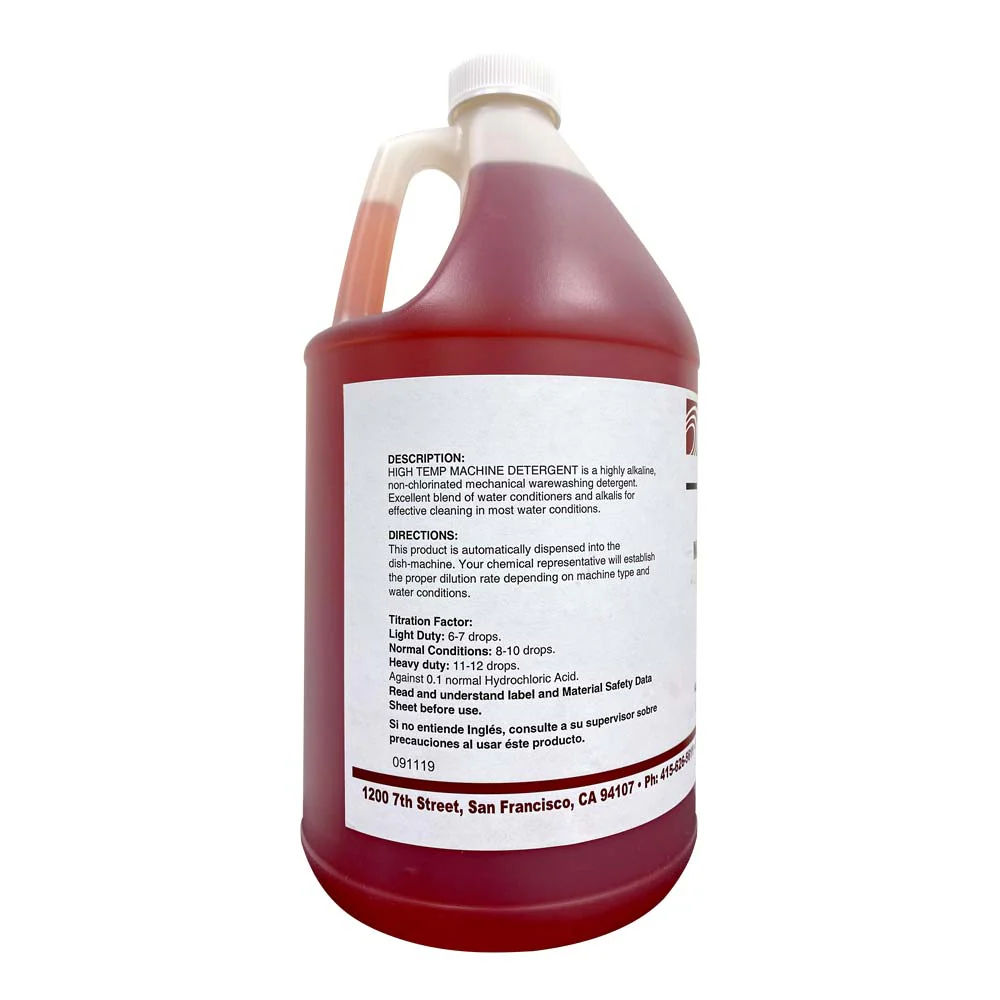 Detergent for High Temperature Dishwashing Machine, 1 gal. - Image 3