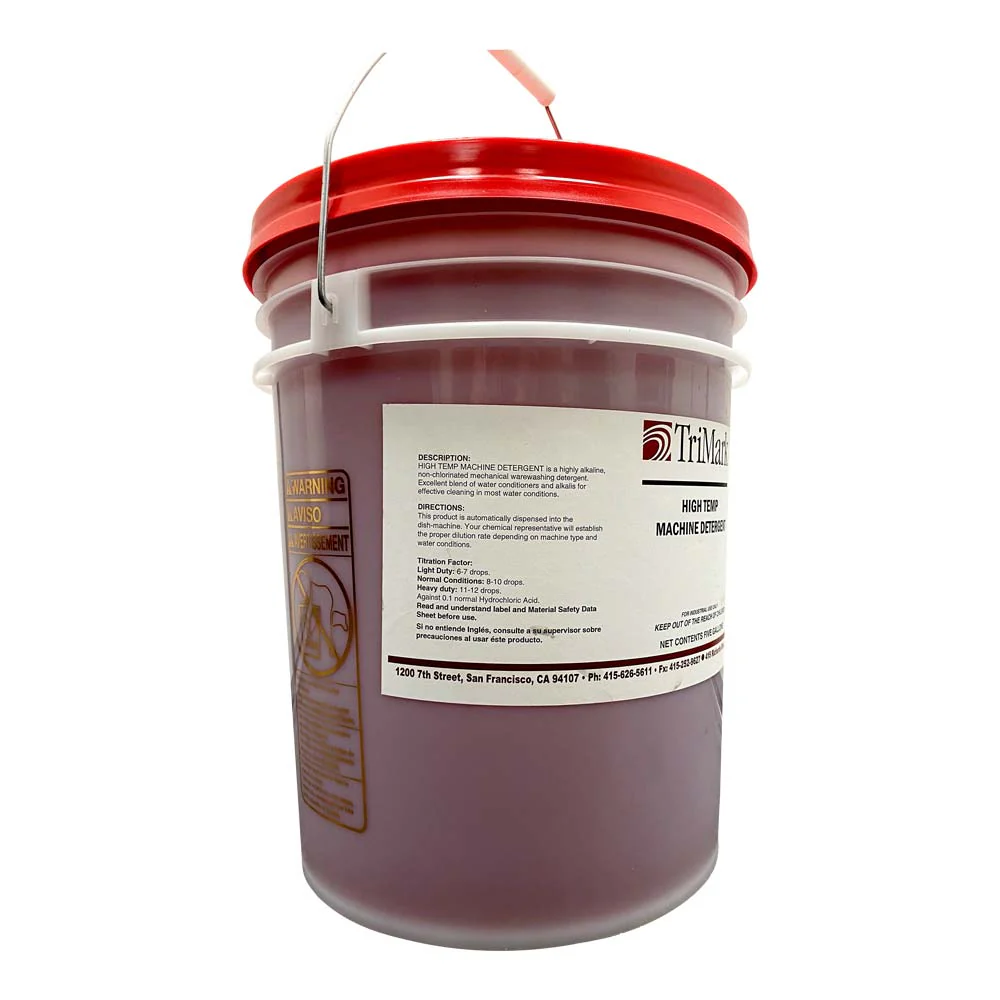 Detergent for High Temperature Dishwashing Machine, 5 gal. - Image 2