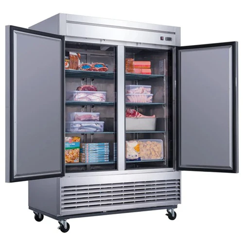 Dukers D55F Solid Door Reach-In Freezer, 2 Section - Image 2