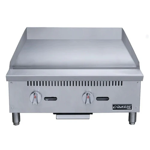 Dukers DCGM24 Countertop Griddle, Natural Gas, 2 Burners, 24" - Image 2