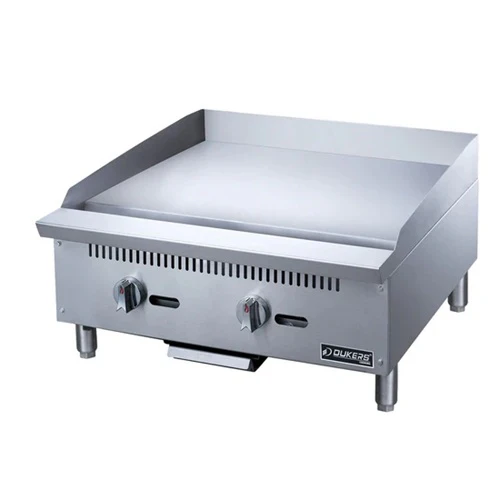 Dukers DCGM24 Countertop Griddle, Natural Gas, 2 Burners, 24" - Image 3