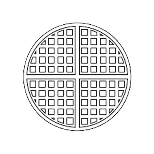 Equipex GES75 Sodir Single Round Waffle Baker, 220v - Image 3