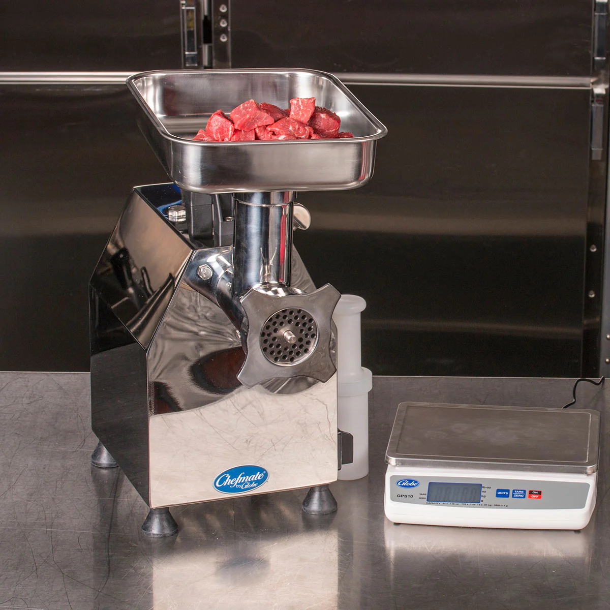 Globe CM12 Chefmate Meat Grinder/Chopper w/ #12 Head - Image 2