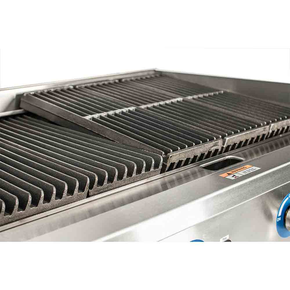 Globe GCB36G-CR Gas Countertop Charbroiler, Radiant, 3 Burners, 36" - Image 5