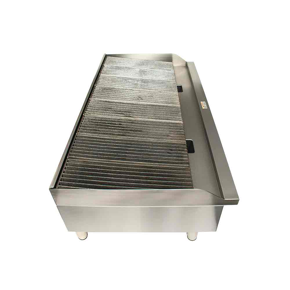 Globe GCB48G-CR Gas Countertop Charbroiler, Radiant, 4 Burners, 48" - Image 2