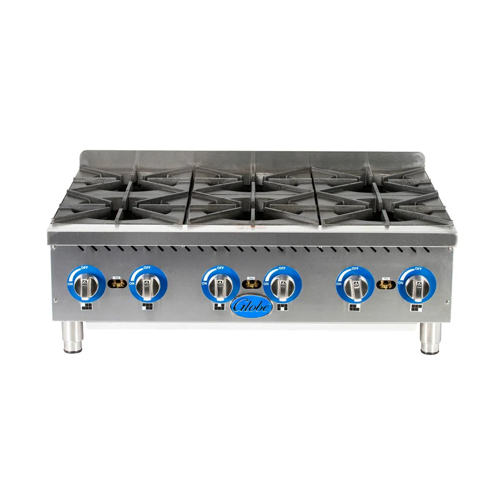 Globe GHP36G Countertop Gas Hot Plate, 36" - Image 2
