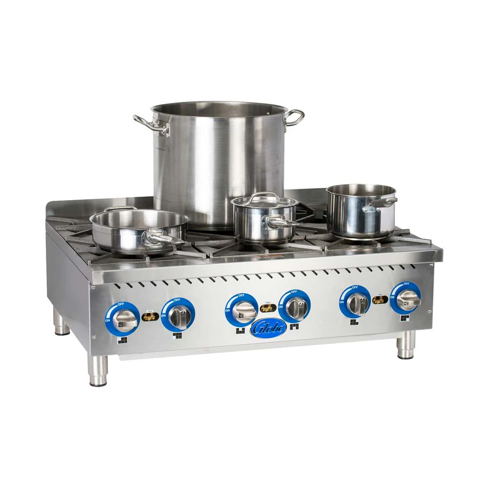 Globe GHP36G Countertop Gas Hot Plate, 36" - Image 3