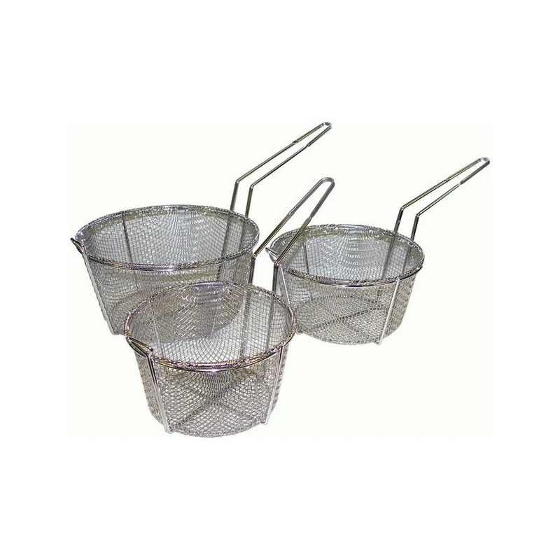 GSW STR-P09 9" Stainless Steel Vegetable Basket / Strainer - Image 2