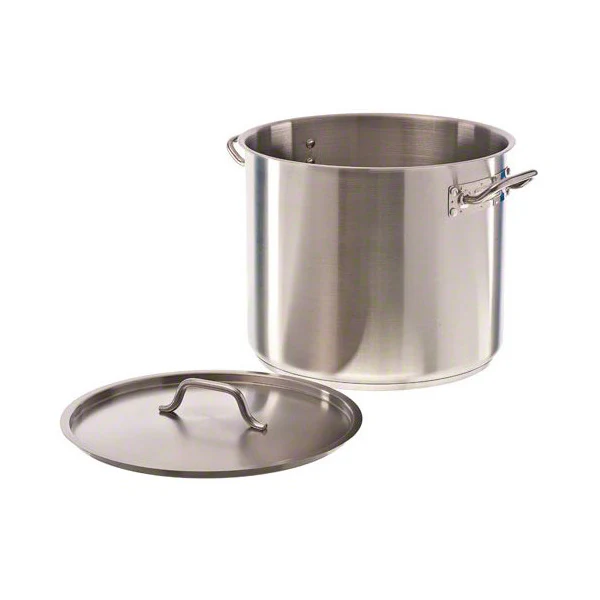 Induction, Stainless Steel Stock Pot w/ Cover, 32 qt. - Image 2
