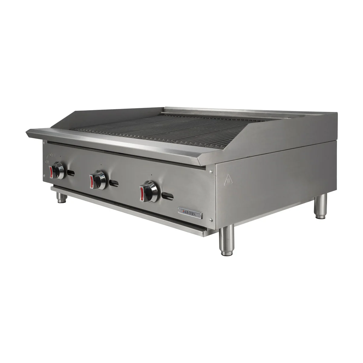 Kintera KCBR36 / 919579 Gas Economy Countertop Charbroiler, Radiant, 3 Burners, 36" - Image 2