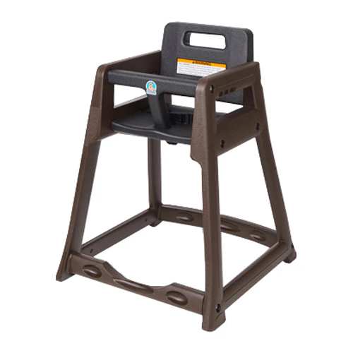 Koala Kare KB950-09-KD Diner High Chair, Knock Down, Brown, 22-1/4" x 23-1/2" x 30-1/4" - Image 2