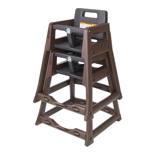 Koala Kare KB950-09-KD Diner High Chair, Knock Down, Brown, 22-1/4" x 23-1/2" x 30-1/4" - Image 3