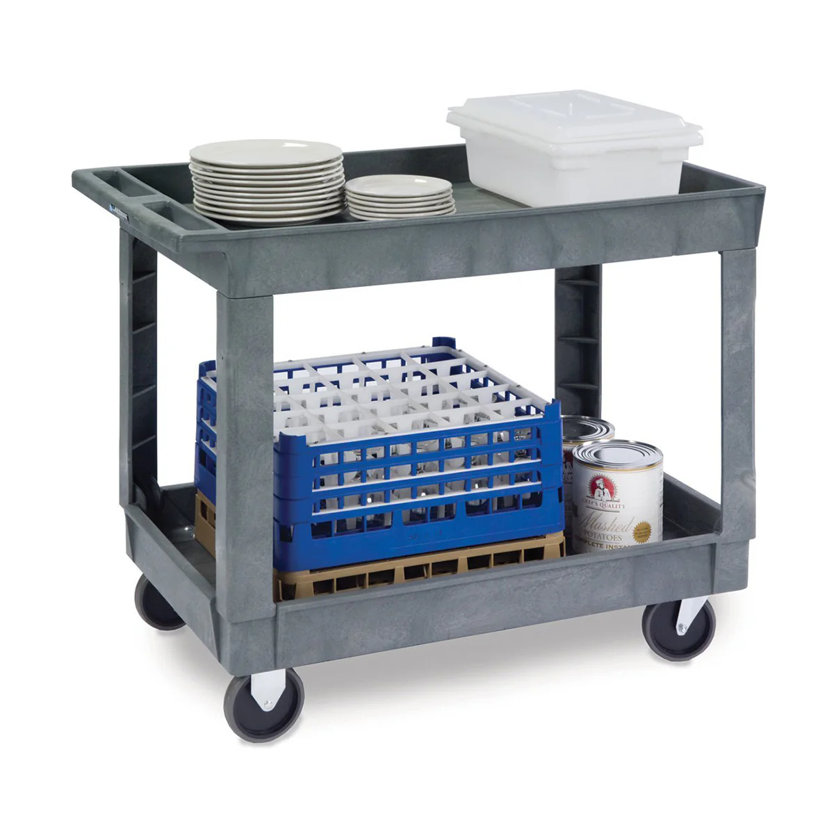 Lakeside 2523 Large Utility Two-Shelf Cart, 24" x 36" - Image 2