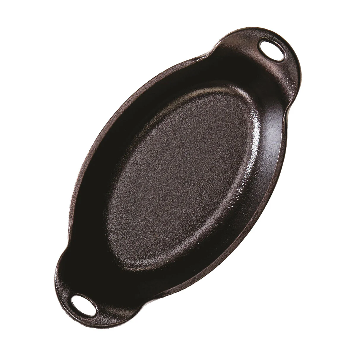 Lodge HMSOV Heat-Treated Oval Cast Iron Server, Seasoned, 9 oz. - Image 2